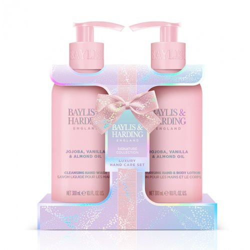 Baylis & Harding Jojoba, Vanilla & Almond Oil Luxury Hand Care Gift Set Roku kopšanas dāvanu komplekts 2x300ml