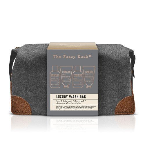 Baylis & Harding The Fuzzy Duck Bergamot, Hemp & Sandalwood Men's Luxury Wash Bag Gift Set Ceļojumu komplekts vīriešiem