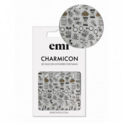 E.Mi Charmicon Silicone Stickers Nagu uzlīmes #170 Zipper