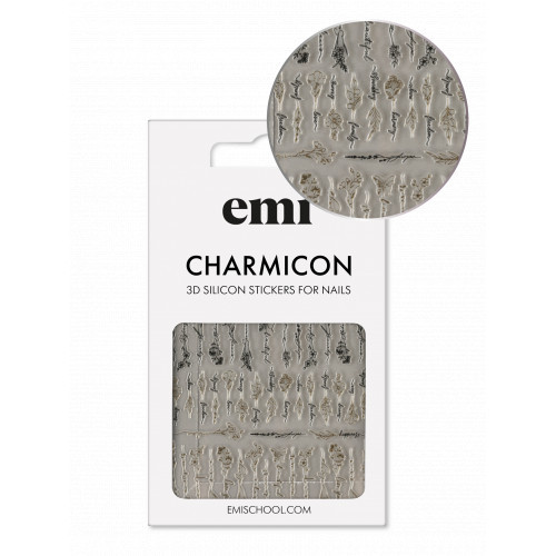 E.Mi Charmicon Silicone Stickers Nagu uzlīmes #170 Zipper