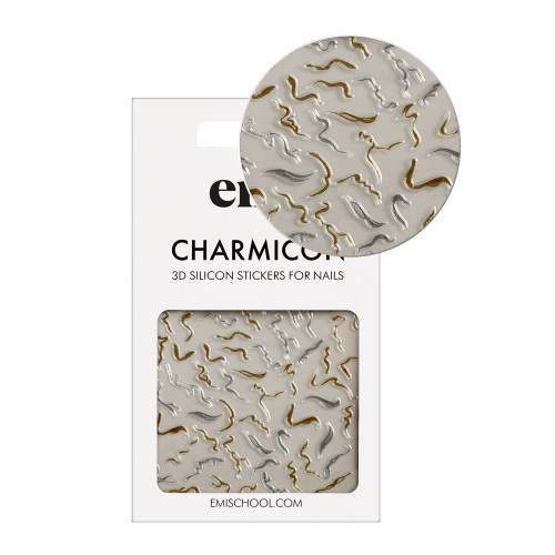 E.Mi Charmicon Silicone Stickers Nagu uzlīmes #170 Zipper