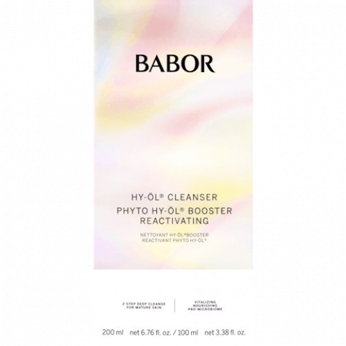 Babor HY-ÖL Cleanser & Phyto HY-ÖL Booster Reactivating Sejas tīrīšanas komplekts nobriedušai ādai 100ml+200ml