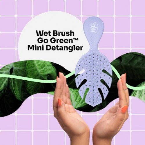 WetBrush Go Green Mini Detangler Matu suka Purple