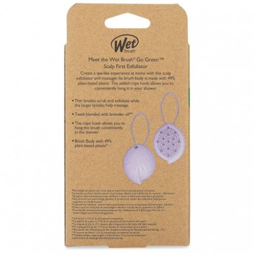 WetBrush Go Green Scalp First Exfoliator Galvas ādas eksfoliators - masētājs 1gab.