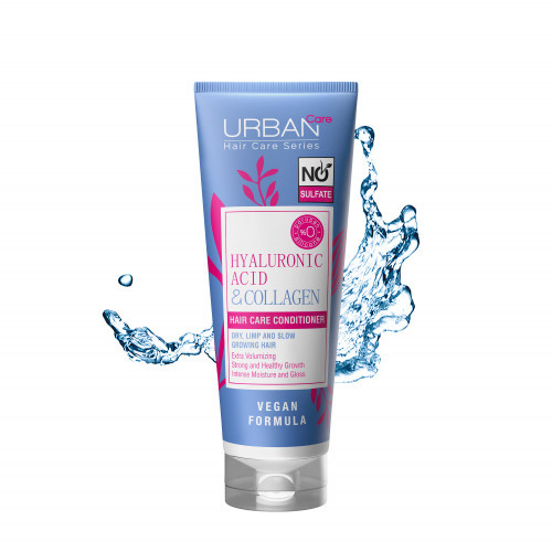 Urban Care Hyaluronic Acid & Collagen Hair Conditioner Mitirnošs matu kondicionieris 250ml