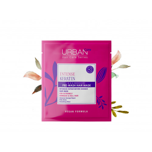 Urban Care Intense Keratin Pre-Wash Hair Mask Matu maska pirms mazgāšānas ar šampūnu 50ml