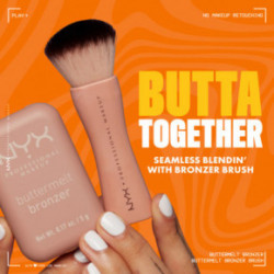NYX Professional Makeup Buttermelt Bronzer Brush Bronzera ota 1gab.