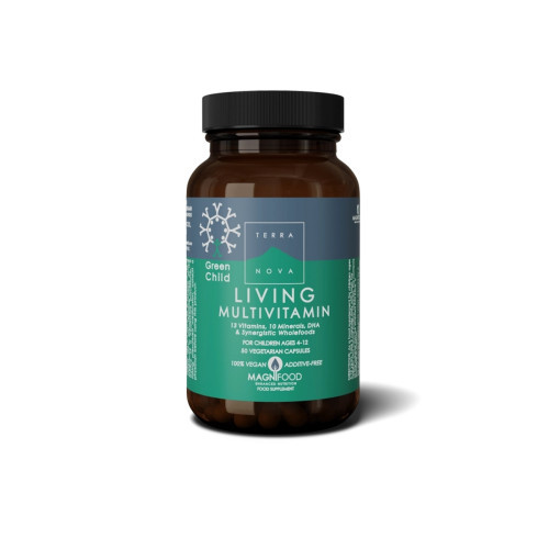 Terranova Green Child Living Multivitamin Multivitamīnu komplekss 50 capsules