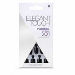 Elegant Touch Black Colour Nails- Square Māsklīgie nagi Komplekts