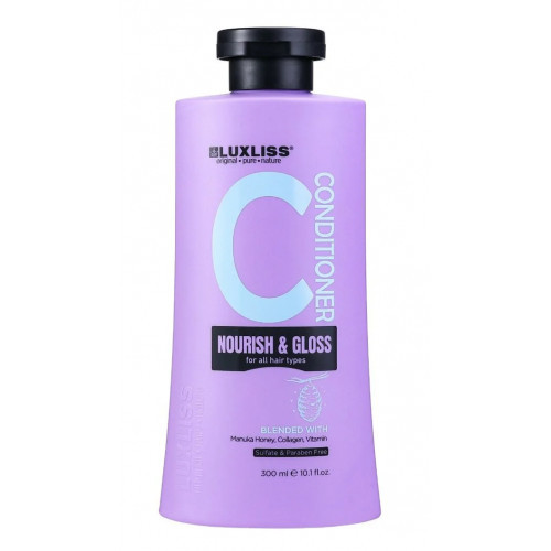 LUXLISS Nourish & Gloss Conditioner Barojošs kondicionieris 300ml