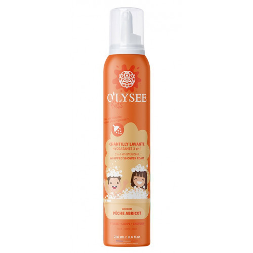 O’LYSEE Peche Abricot Kids 3in1 Shower Foam Vannas putas bērniem 250ml