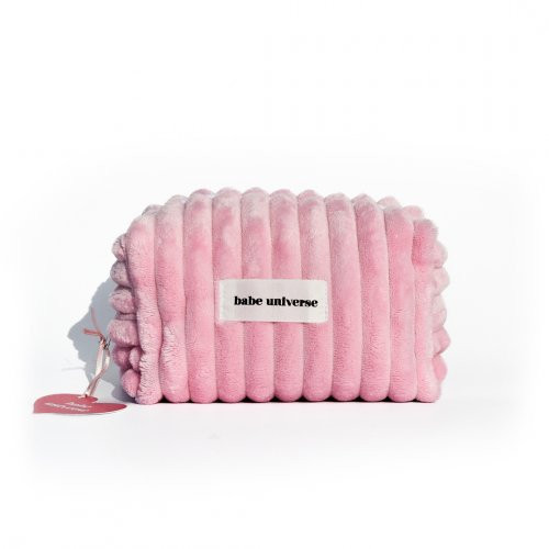 Babe Universe Baby Pink Makeup Bag M Stilīga kosmētikas soma Pink