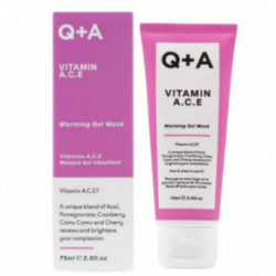 Q+A Vitamin A.C.E Warming Gel Mask Sildoša sejas maska 75ml