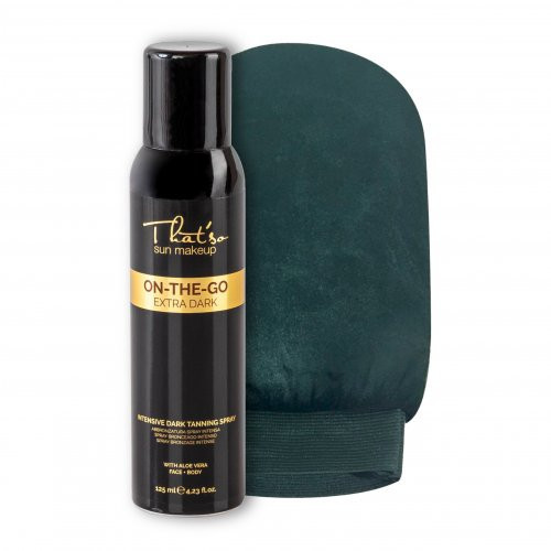 That'so Sun Makeup On-the-Go Extra Dark (DHA 10%) Self-tanning Spray + Mitt Izsmidzināms pašiedeguma līdzeklis un cimds