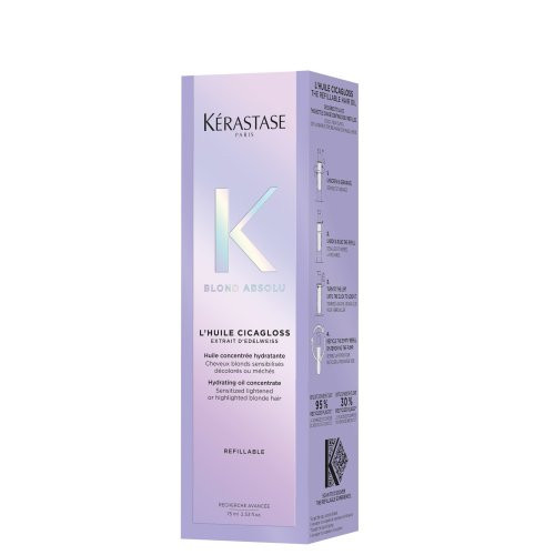 Kérastase Blond Absolu L'Huile Cicagloss Refillable Hair Oil Intensīvi gaišus matus stiprinoša eļļa 75ml