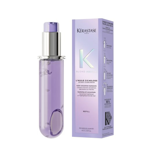 Kérastase Blond Absolu L'Huile Cicagloss Refillable Hair Oil Intensīvi gaišus matus stiprinoša eļļa 75ml