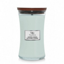 WoodWick Sagewood & Seagrass Candle Svece Heartwick