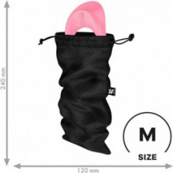 Satisfyer Treasure Bag Black Seksa rotaļlietu uzglabāšanas maisiņš M