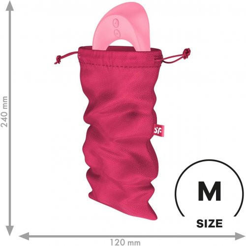 Satisfyer Treasure Bag Pink Seksa rotaļlietu uzglabāšanas maisiņš M