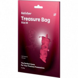 Satisfyer Treasure Bag Pink Seksa rotaļlietu uzglabāšanas maisiņš M