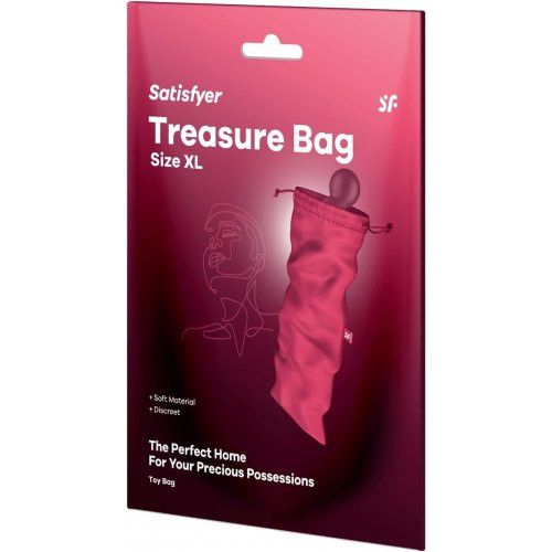 Satisfyer Treasure Bag Pink Seksa rotaļlietu uzglabāšanas maisiņš M