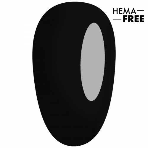 E.Mi Gel Polish Black Gloss Gēla laka 9ml