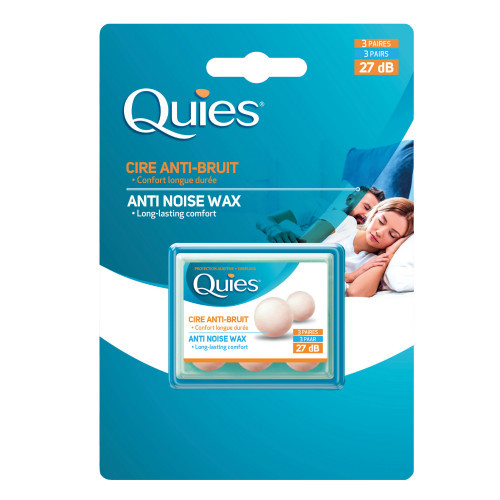 Quies Protective Airplugs Made Of Cotton And Wax Aizsargājoši ausu aizbāžņi no vaska un kokvilnas 3 Paires