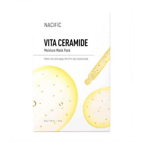 NACIFIC Vita Ceramide Moisture Mask Mitrinoša lokšņu masa 30g