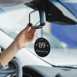 Aromatic 89 Hanging Paper Air Freshener Piekaramais papīra gaisa atsvaidzinātājs Black Grapes