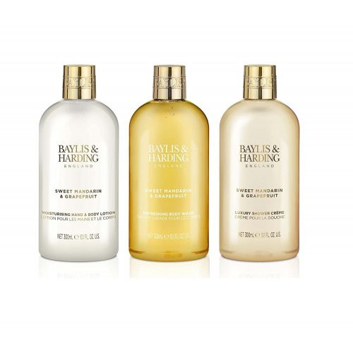 Baylis & Harding Sweet Mandarin & Grapefruit Luxury Bathing Essentials Gift Set Grezns ķermeņa kopšanas komplekts