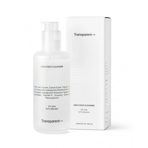 Transparent Lab Urea Face Cleanser Sejas tīrīšanas līdzeklis ar 5% urīnvielas 200ml