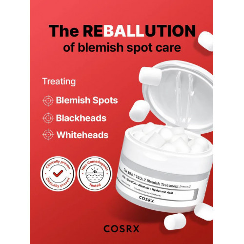 COSRX The AHA 2 BHA 2 Blemish Treatment Serum Serums problemātiskai ādai 50g