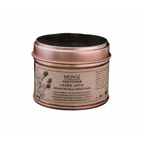 Monsi Aromatic Candle Blackberry With Bay Leaf Aromātiskā svece Kazenes un lauru lapas 100ml