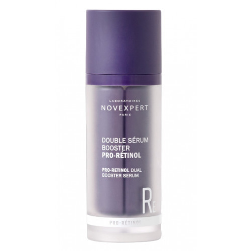 Novexpert Pro Retinol Dual Booster Serum Serums ar bacucciolu, proretinolu un 10% AHA, PHA skābēm. 30ml