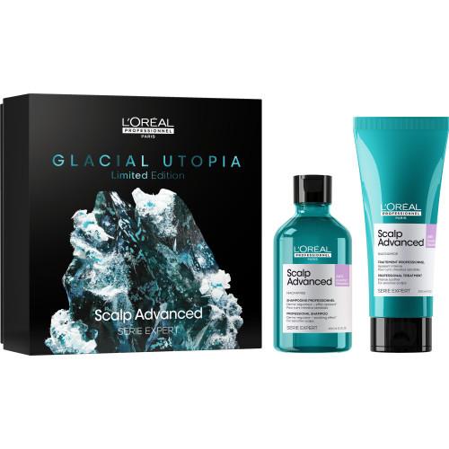 L'Oréal Professionnel Glacial Utopia Anti - Discomfort DUO Nomierinošs galvas ādu komplekts