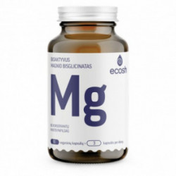 Ecosh Magnesium Uztura bagātinātājs Bioaktīvs magnijs ar B6 vitamīnu 90 kapsulas