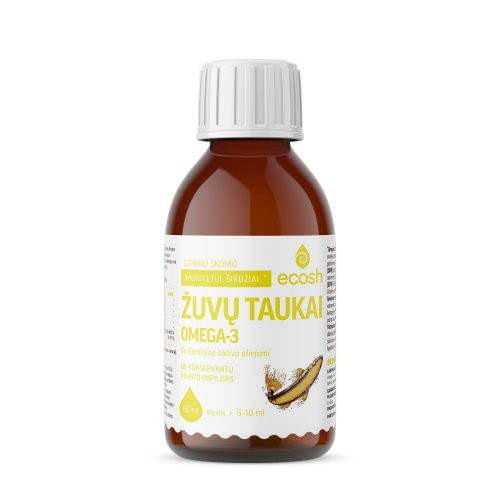 Ecosh OMEGA-3 Zivju eļļa ar Camelina sativa eļļu 150ml