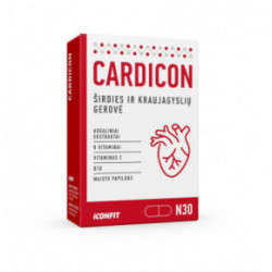 Iconfit Cardicon Complex Capsules Kapsulas sirds un asinsvadu sistēmas darbības atbalstam 30 kapsulas