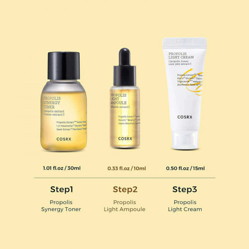 COSRX Full Fit Propolis Trial Kit Sejas kopšanas komplekts