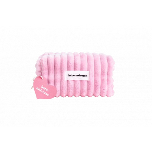 Babe Universe Baby Pink Makeup Bag M Stilīga kosmētikas soma Pink