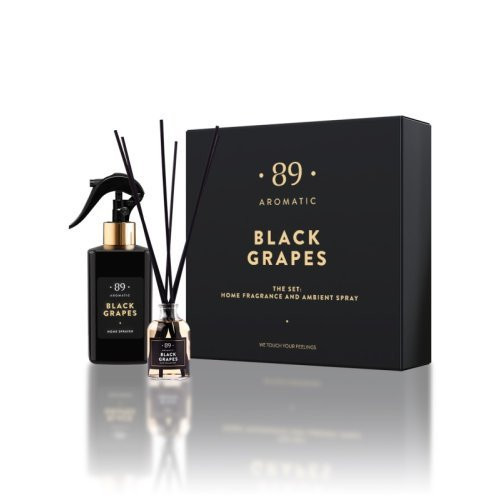 Aromatic 89 The Set: Home Fragrance & Spray Mājas aromātu komplekts Black Grapes