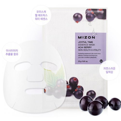 Mizon Joyful Time Essence Mask Acai Berry Auduma maska ar akai ogām 23g