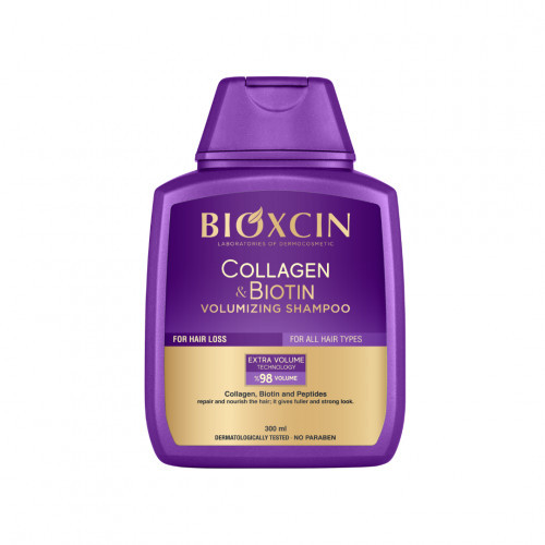 Bioxcin (Bioxsine) Collagen & Biotin Volumizing Shampoo Šampūns matu apjomam 300ml