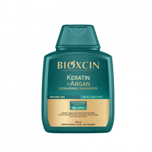 Bioxcin (Bioxsine) Keratin & Argan Repairing Shampoo Atjaunojošs matu šampūns 300ml