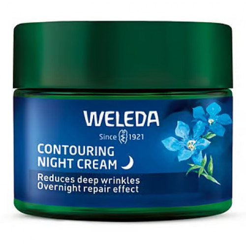 Weleda Blue Gentian & Edelweiss Contouring Night Cream Nostiprinošs nakts sejas krēms 40ml