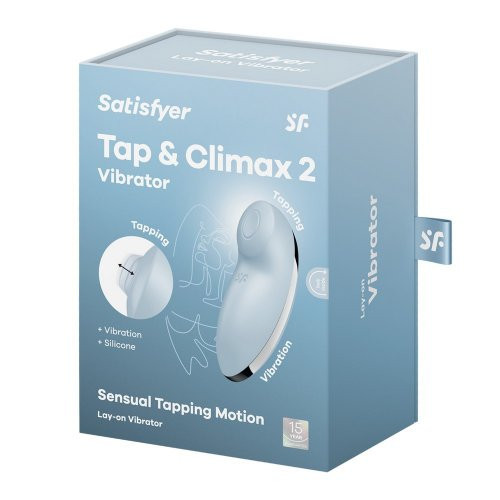 Satisfyer Tap and Climax 2 Vibrator Klitora vibrators - stimulators Blue
