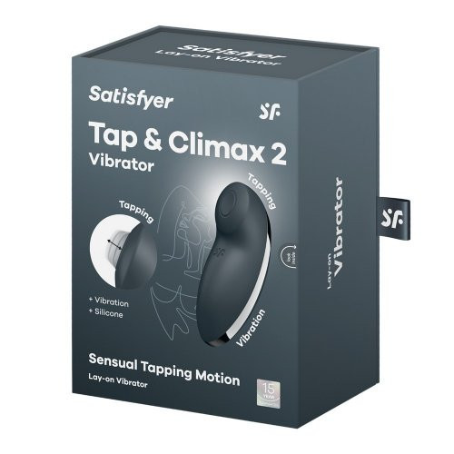 Satisfyer Tap and Climax 2 Vibrator Klitora vibrators - stimulators Blue