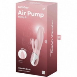 Satisfyer Air Pump Bunny 3 Vibrators Pink