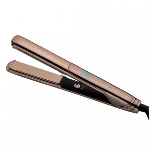 Diva Pro Styling Ultra Fast Gold Titanium Styler Taisnotājs ar titāna plāksnēm 1gab.