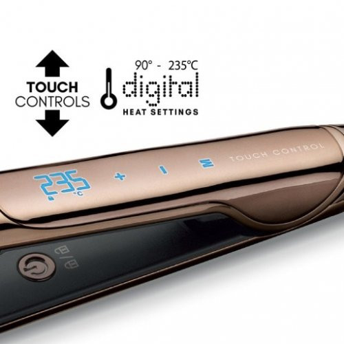 Diva Pro Styling Ultra Fast Gold Titanium Styler Taisnotājs ar titāna plāksnēm 1gab.